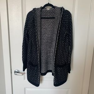 A New Day Black and White Cardigan